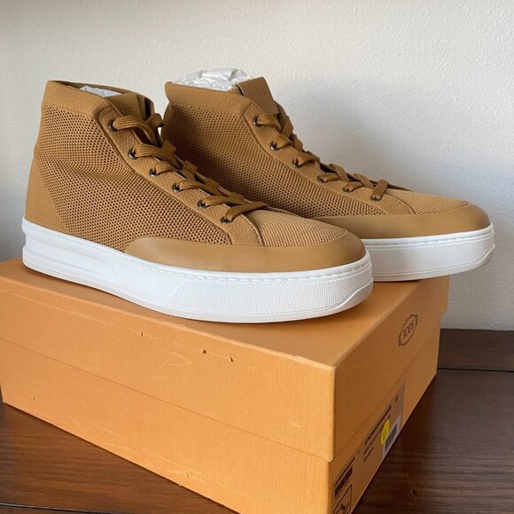 Tod's Men's High Top Knit Cassetta 79B Sneakers Shoes, XXM79B0CP20NH9S405, sizes - Picture 1 of 13